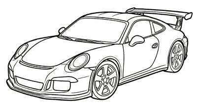Monster truck coloring page for kids